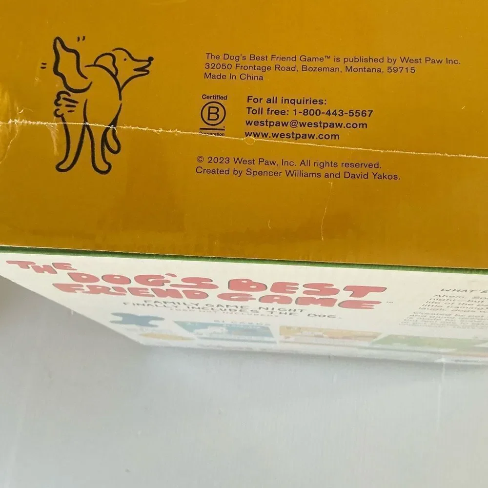 The Dog's Best Friend Game NWT never opened
